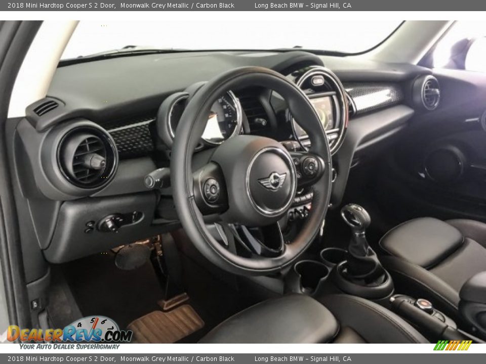2018 Mini Hardtop Cooper S 2 Door Moonwalk Grey Metallic / Carbon Black Photo #19