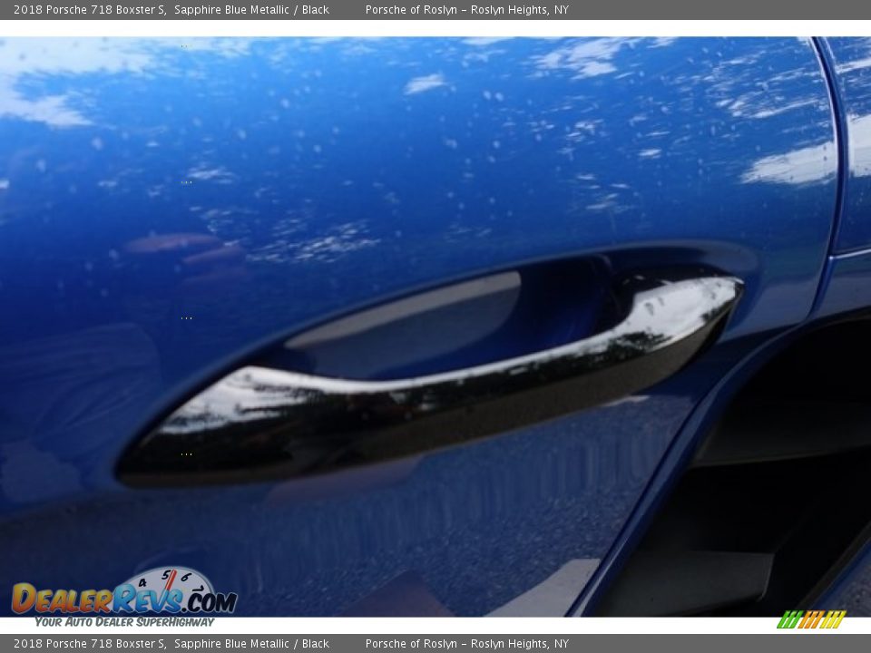 2018 Porsche 718 Boxster S Sapphire Blue Metallic / Black Photo #12