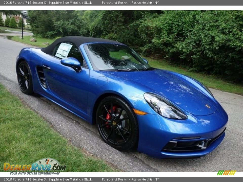 Sapphire Blue Metallic 2018 Porsche 718 Boxster S Photo #14