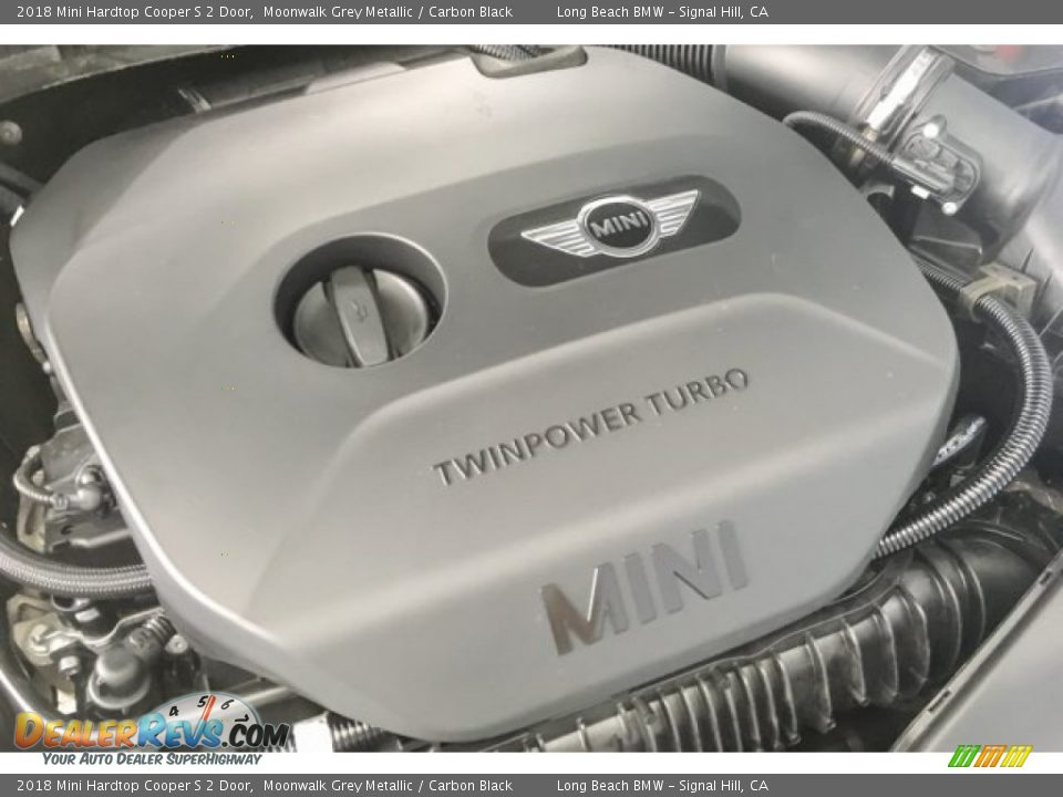 2018 Mini Hardtop Cooper S 2 Door Moonwalk Grey Metallic / Carbon Black Photo #25