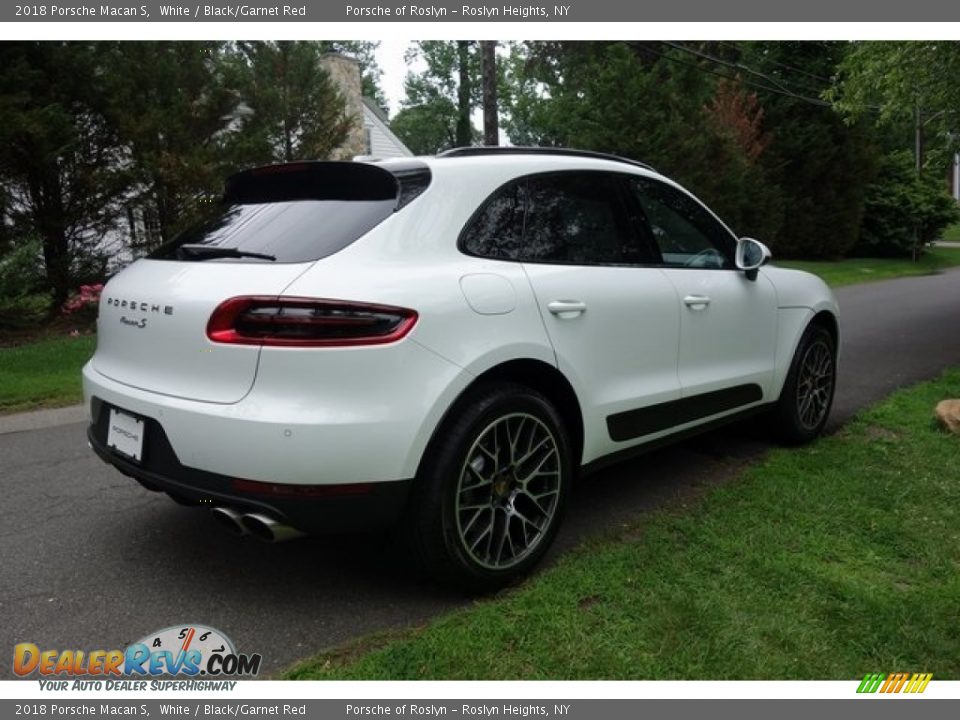 2018 Porsche Macan S White / Black/Garnet Red Photo #4