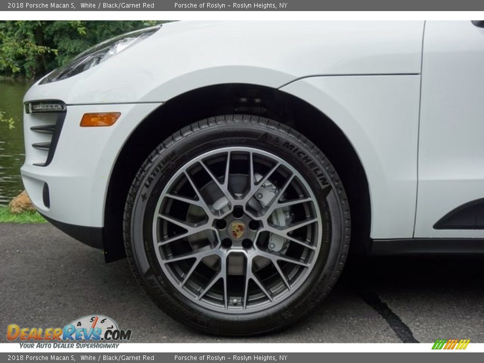 2018 Porsche Macan S White / Black/Garnet Red Photo #9