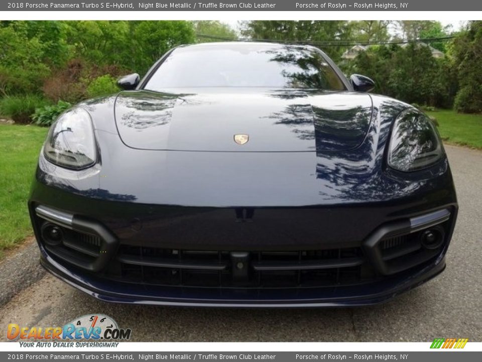 2018 Porsche Panamera Turbo S E-Hybrid Night Blue Metallic / Truffle Brown Club Leather Photo #2