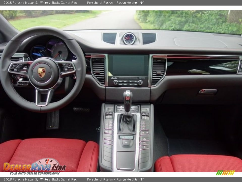 2018 Porsche Macan S White / Black/Garnet Red Photo #14