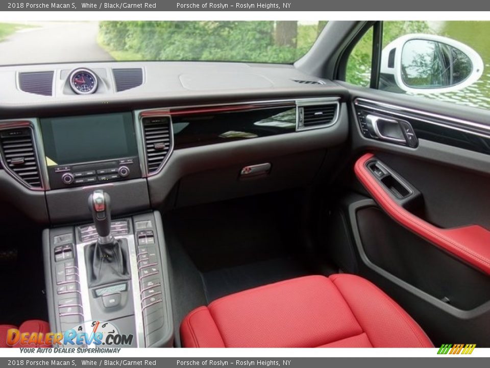 2018 Porsche Macan S White / Black/Garnet Red Photo #15