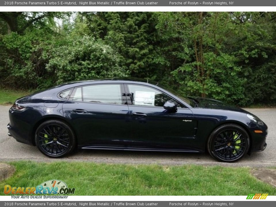 Night Blue Metallic 2018 Porsche Panamera Turbo S E-Hybrid Photo #9