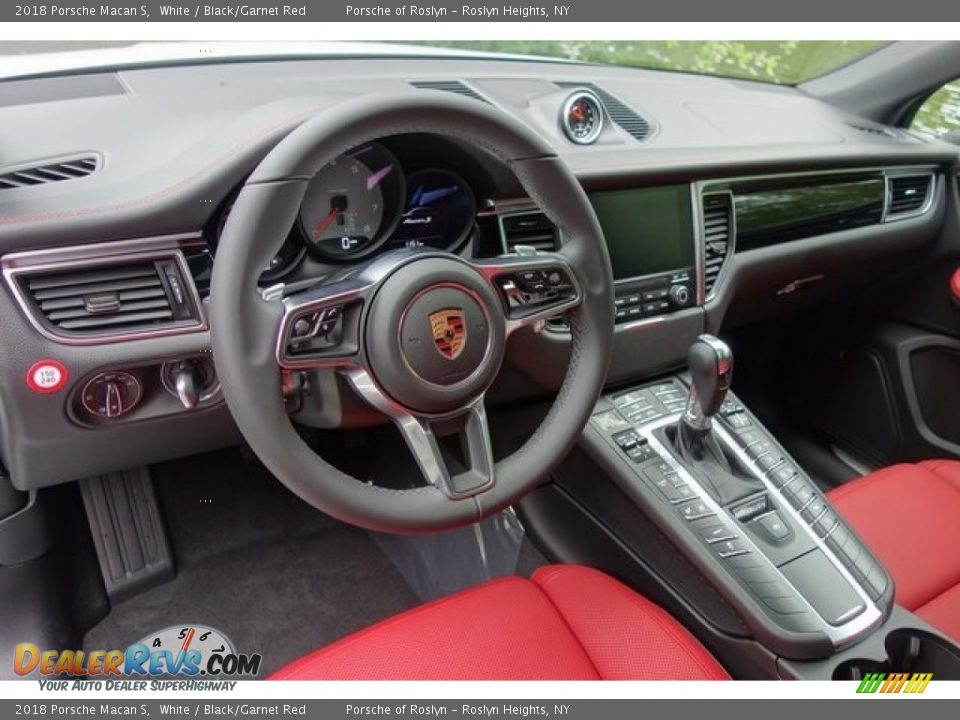 2018 Porsche Macan S White / Black/Garnet Red Photo #20