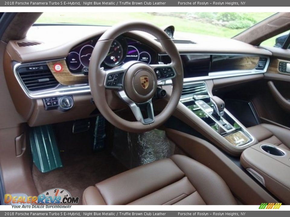 Truffle Brown Club Leather Interior - 2018 Porsche Panamera Turbo S E-Hybrid Photo #13