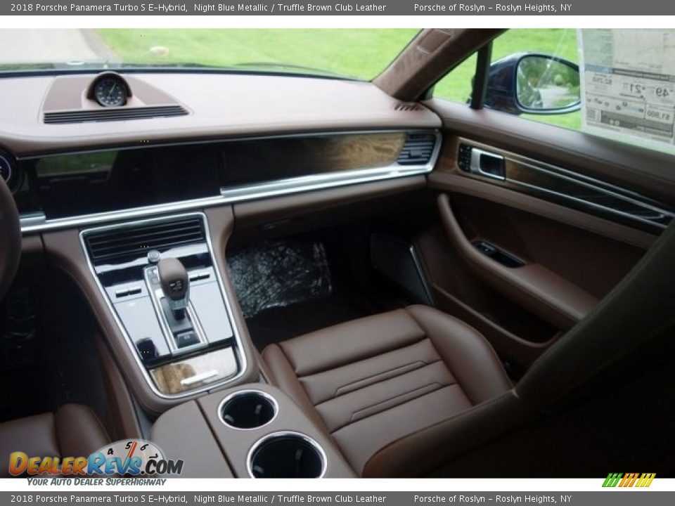 2018 Porsche Panamera Turbo S E-Hybrid Night Blue Metallic / Truffle Brown Club Leather Photo #14