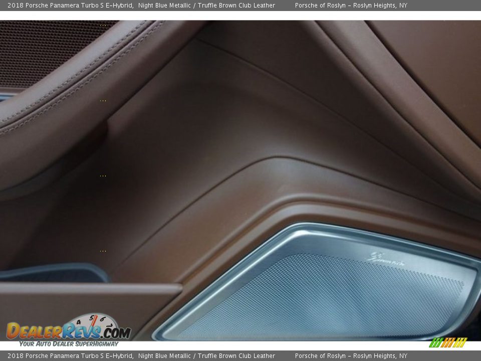 2018 Porsche Panamera Turbo S E-Hybrid Night Blue Metallic / Truffle Brown Club Leather Photo #16