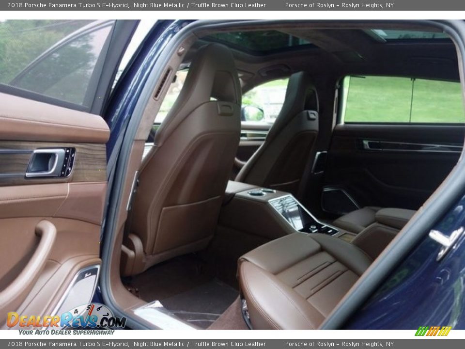 2018 Porsche Panamera Turbo S E-Hybrid Night Blue Metallic / Truffle Brown Club Leather Photo #26