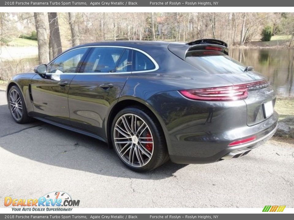 2018 Porsche Panamera Turbo Sport Turismo Agate Grey Metallic / Black Photo #5