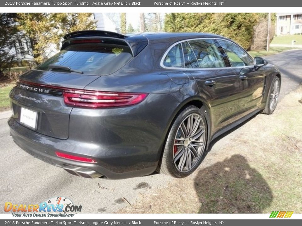 2018 Porsche Panamera Turbo Sport Turismo Agate Grey Metallic / Black Photo #7