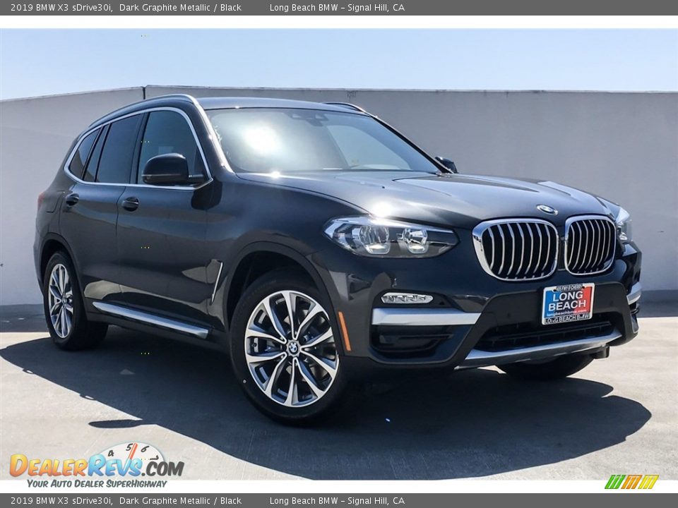 2019 BMW X3 sDrive30i Dark Graphite Metallic / Black Photo #12
