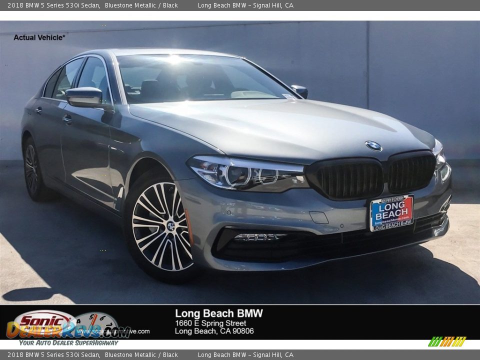 2018 BMW 5 Series 530i Sedan Bluestone Metallic / Black Photo #1
