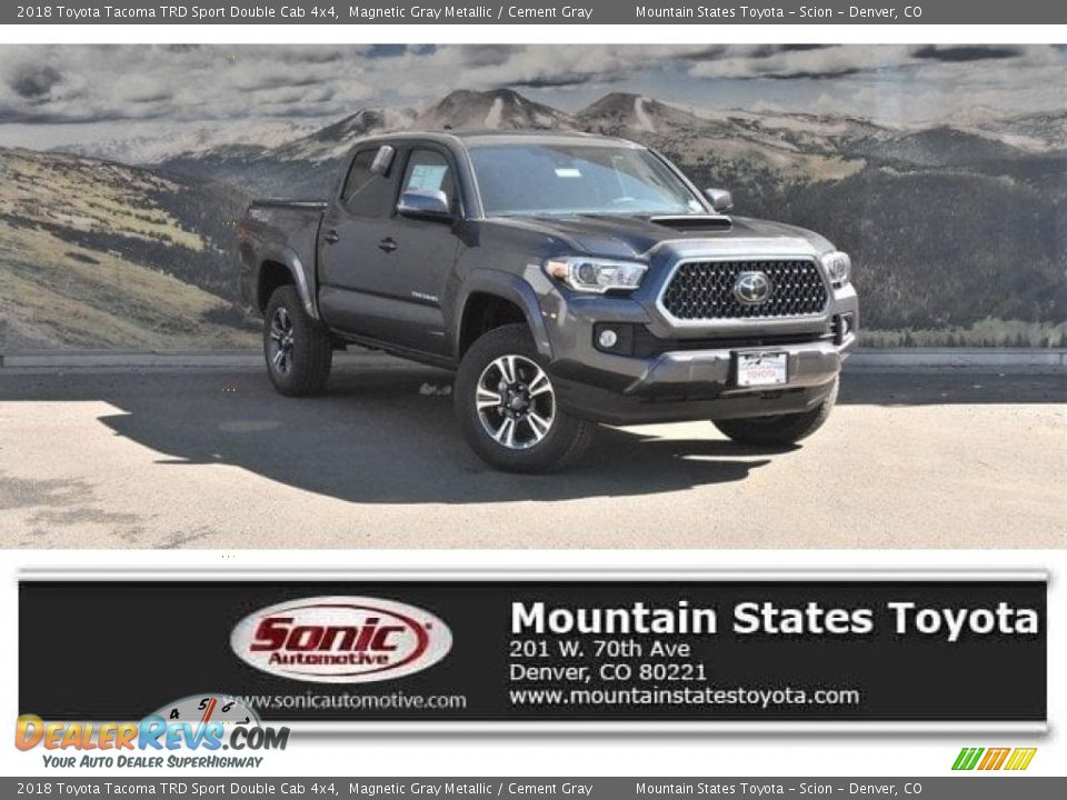 2018 Toyota Tacoma TRD Sport Double Cab 4x4 Magnetic Gray Metallic / Cement Gray Photo #1