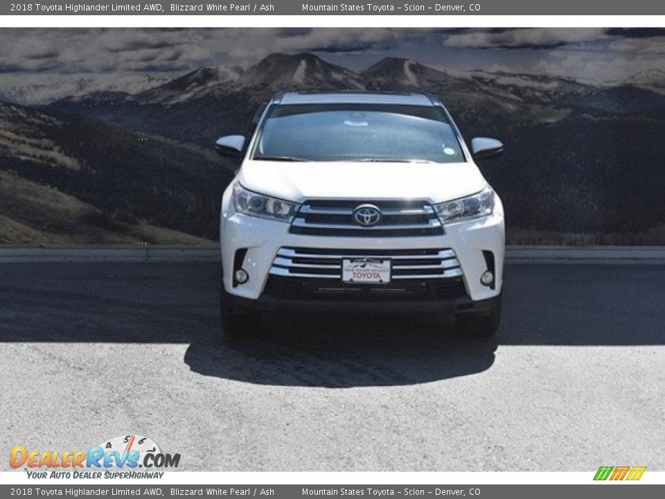 2018 Toyota Highlander Limited AWD Blizzard White Pearl / Ash Photo #2