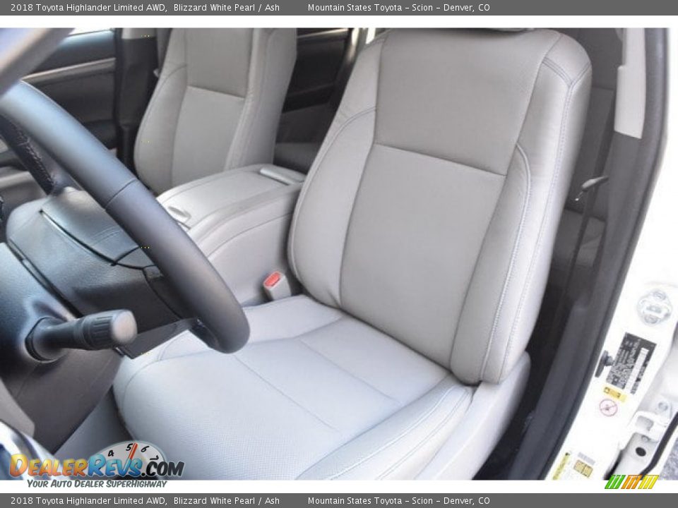2018 Toyota Highlander Limited AWD Blizzard White Pearl / Ash Photo #7
