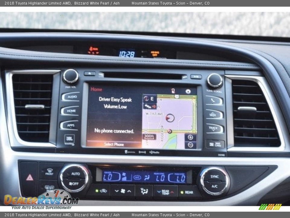 2018 Toyota Highlander Limited AWD Blizzard White Pearl / Ash Photo #10