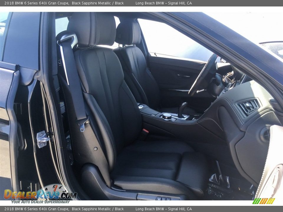 2018 BMW 6 Series 640i Gran Coupe Black Sapphire Metallic / Black Photo #2