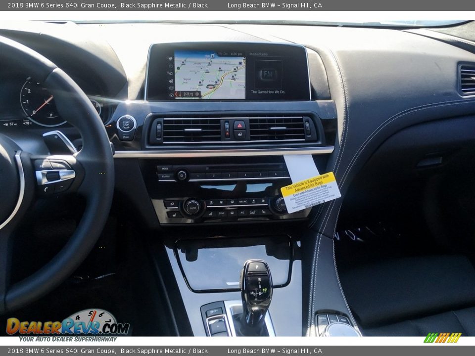 2018 BMW 6 Series 640i Gran Coupe Black Sapphire Metallic / Black Photo #6