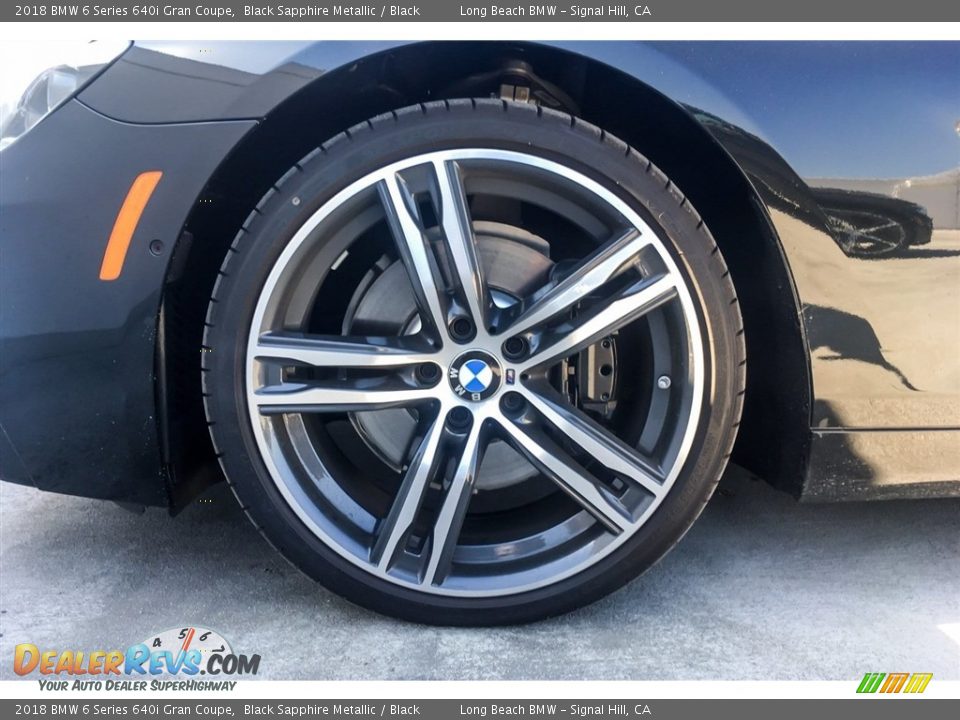 2018 BMW 6 Series 640i Gran Coupe Black Sapphire Metallic / Black Photo #9