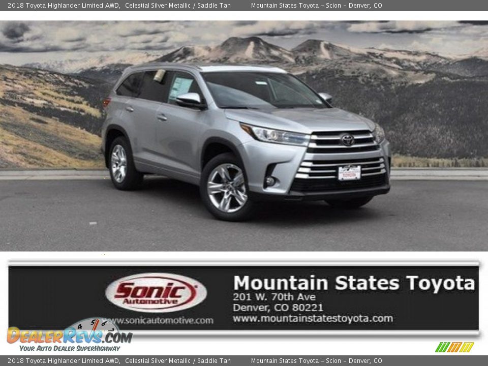 2018 Toyota Highlander Limited AWD Celestial Silver Metallic / Saddle Tan Photo #1