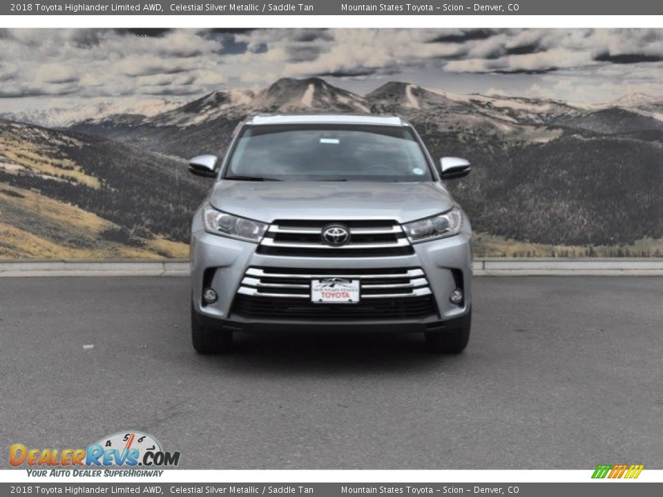 2018 Toyota Highlander Limited AWD Celestial Silver Metallic / Saddle Tan Photo #2