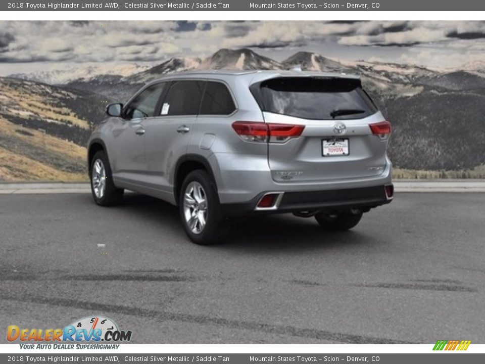 2018 Toyota Highlander Limited AWD Celestial Silver Metallic / Saddle Tan Photo #3