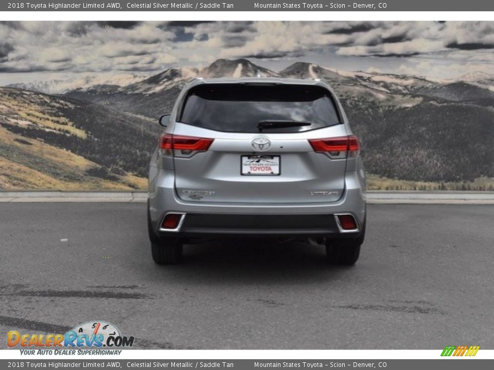 2018 Toyota Highlander Limited AWD Celestial Silver Metallic / Saddle Tan Photo #4