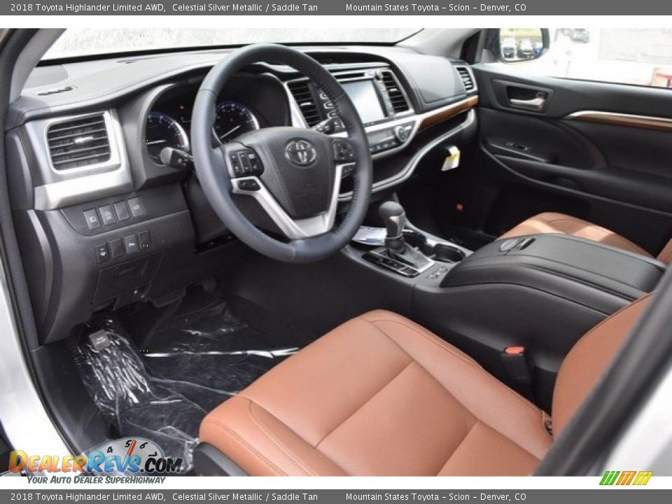 2018 Toyota Highlander Limited AWD Celestial Silver Metallic / Saddle Tan Photo #5