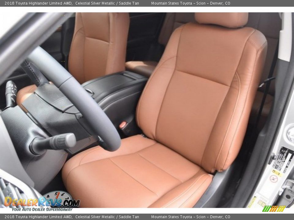 2018 Toyota Highlander Limited AWD Celestial Silver Metallic / Saddle Tan Photo #7