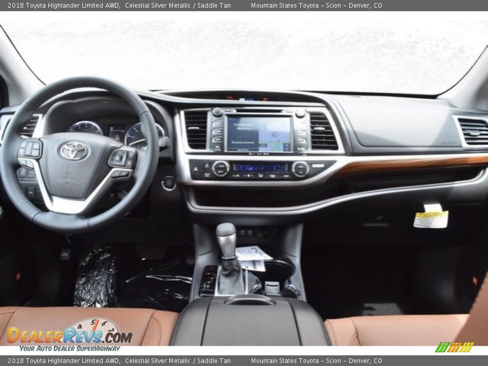 2018 Toyota Highlander Limited AWD Celestial Silver Metallic / Saddle Tan Photo #8