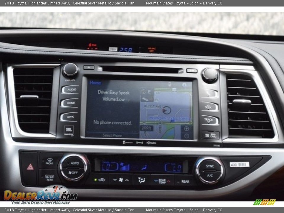 2018 Toyota Highlander Limited AWD Celestial Silver Metallic / Saddle Tan Photo #10