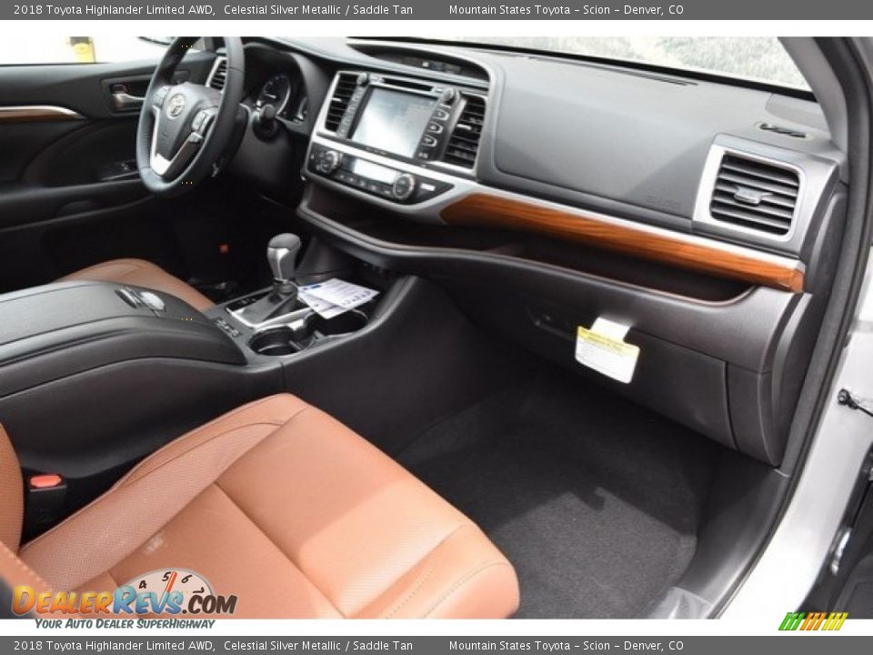 2018 Toyota Highlander Limited AWD Celestial Silver Metallic / Saddle Tan Photo #11