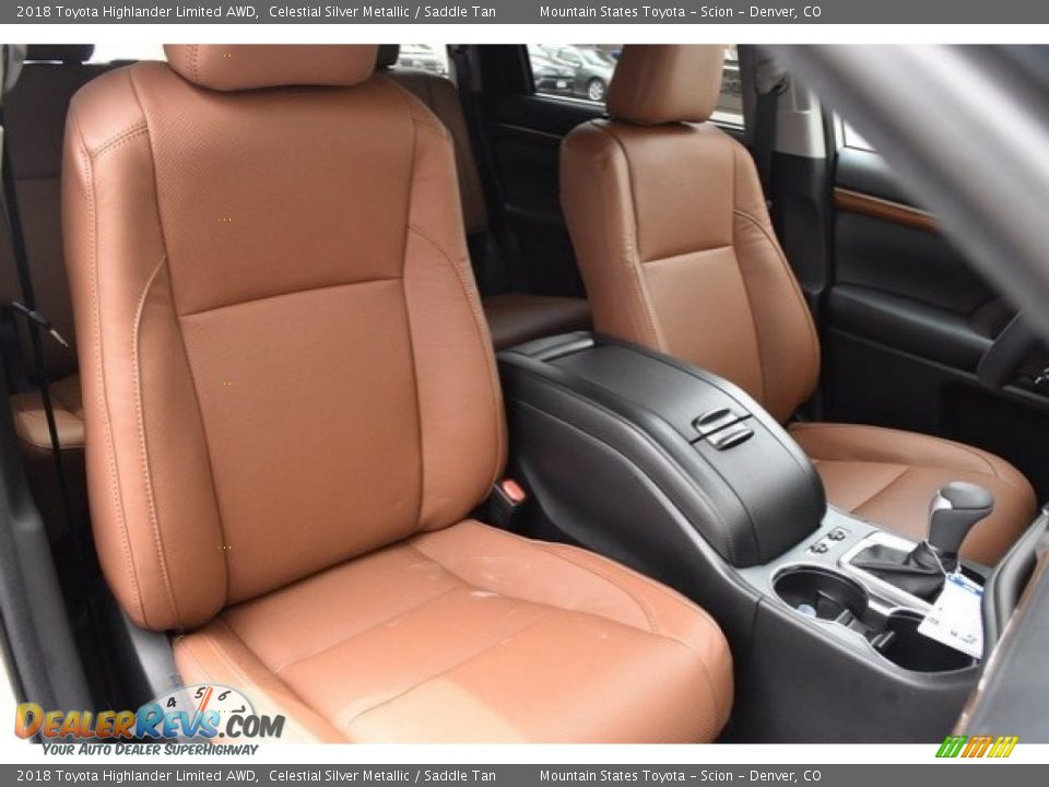 2018 Toyota Highlander Limited AWD Celestial Silver Metallic / Saddle Tan Photo #13