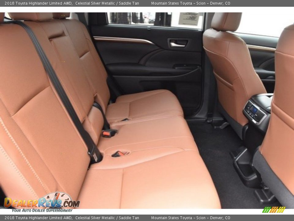 2018 Toyota Highlander Limited AWD Celestial Silver Metallic / Saddle Tan Photo #19