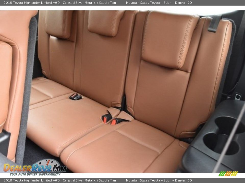 2018 Toyota Highlander Limited AWD Celestial Silver Metallic / Saddle Tan Photo #22