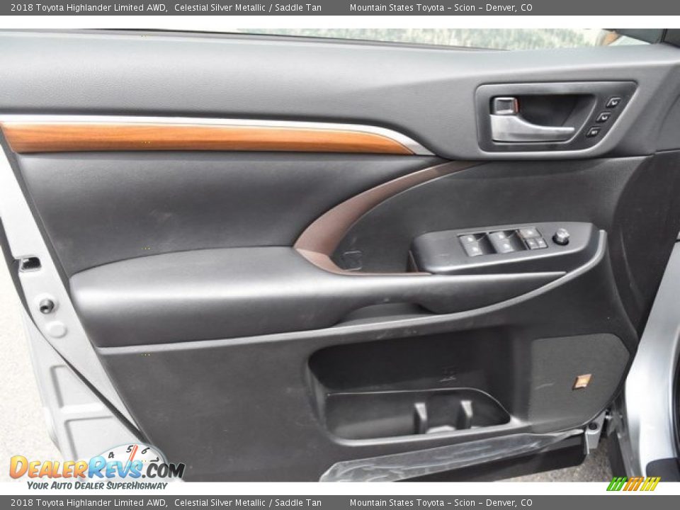 2018 Toyota Highlander Limited AWD Celestial Silver Metallic / Saddle Tan Photo #23