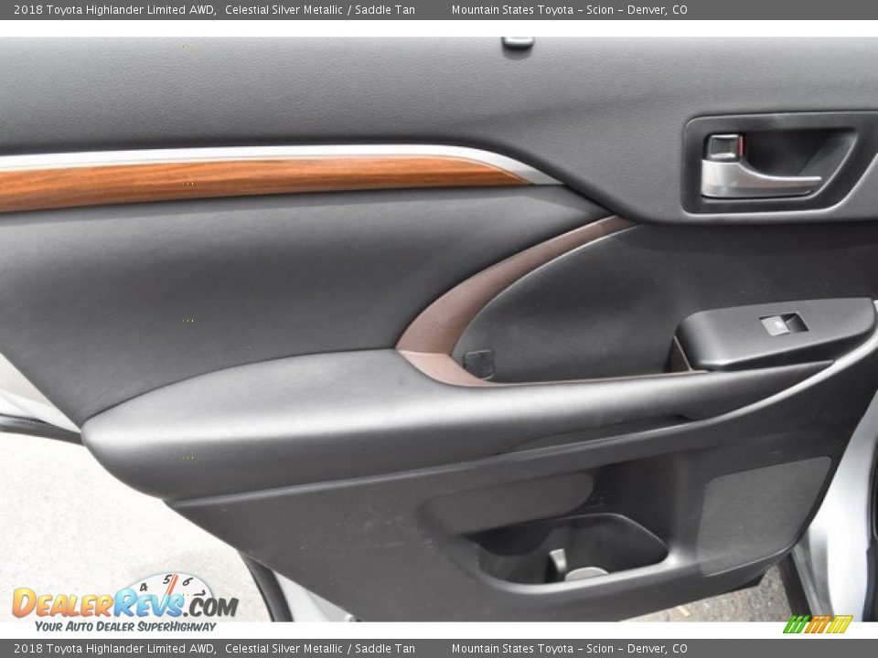 2018 Toyota Highlander Limited AWD Celestial Silver Metallic / Saddle Tan Photo #24