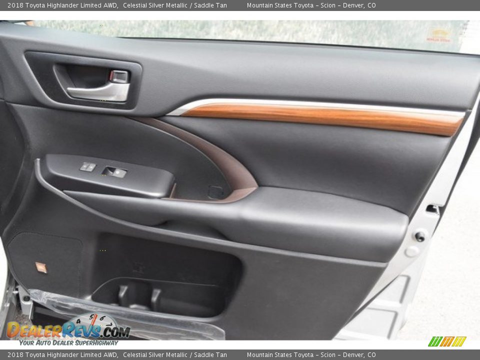 2018 Toyota Highlander Limited AWD Celestial Silver Metallic / Saddle Tan Photo #25