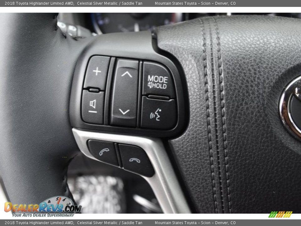 2018 Toyota Highlander Limited AWD Celestial Silver Metallic / Saddle Tan Photo #30