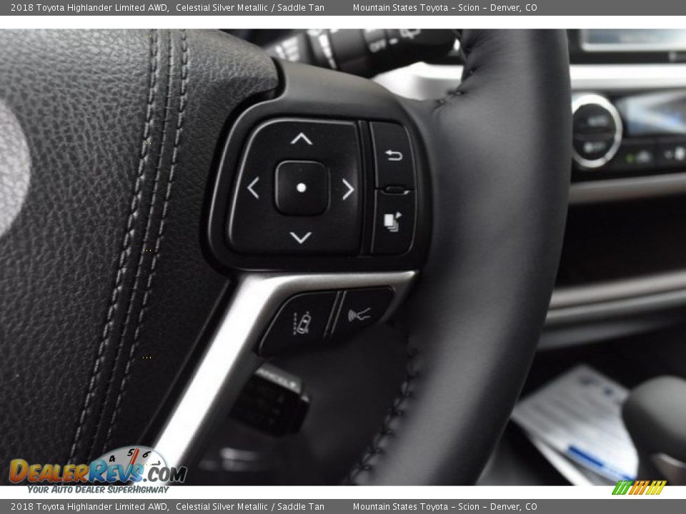2018 Toyota Highlander Limited AWD Celestial Silver Metallic / Saddle Tan Photo #31