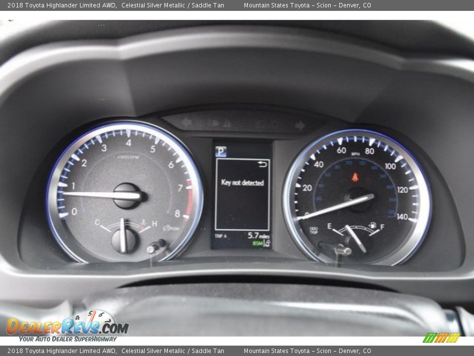 2018 Toyota Highlander Limited AWD Celestial Silver Metallic / Saddle Tan Photo #32
