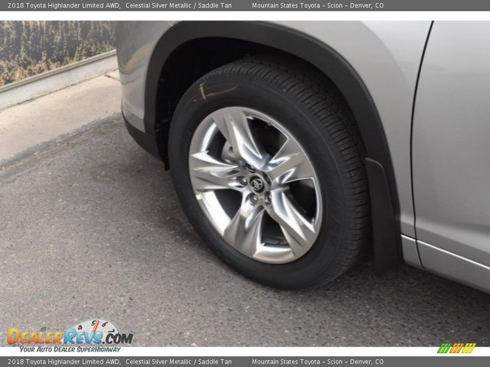 2018 Toyota Highlander Limited AWD Celestial Silver Metallic / Saddle Tan Photo #35