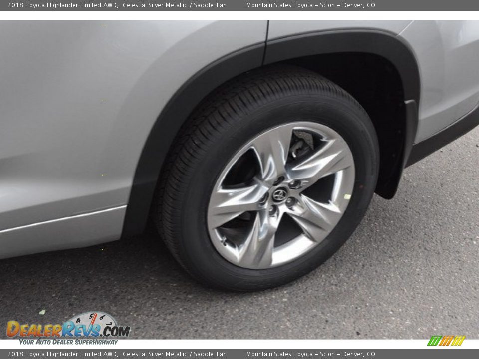 2018 Toyota Highlander Limited AWD Celestial Silver Metallic / Saddle Tan Photo #36