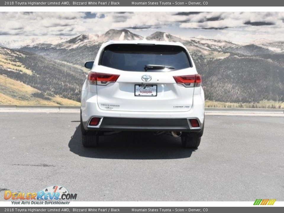 2018 Toyota Highlander Limited AWD Blizzard White Pearl / Black Photo #4