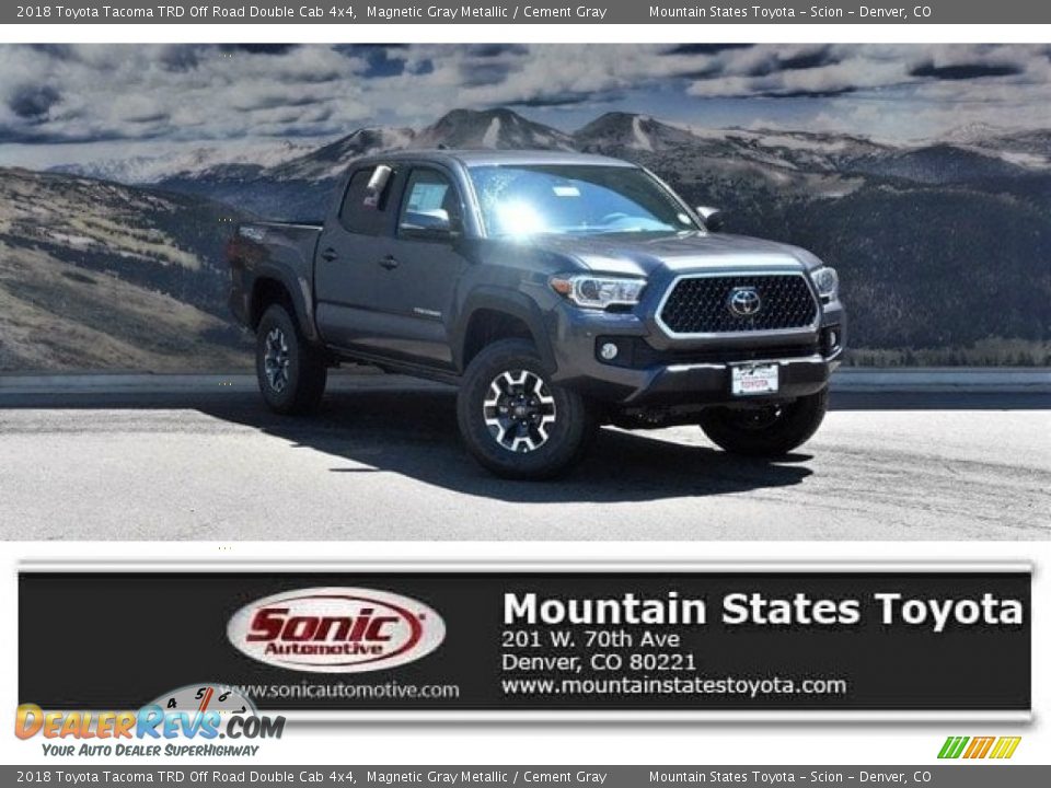 2018 Toyota Tacoma TRD Off Road Double Cab 4x4 Magnetic Gray Metallic / Cement Gray Photo #1