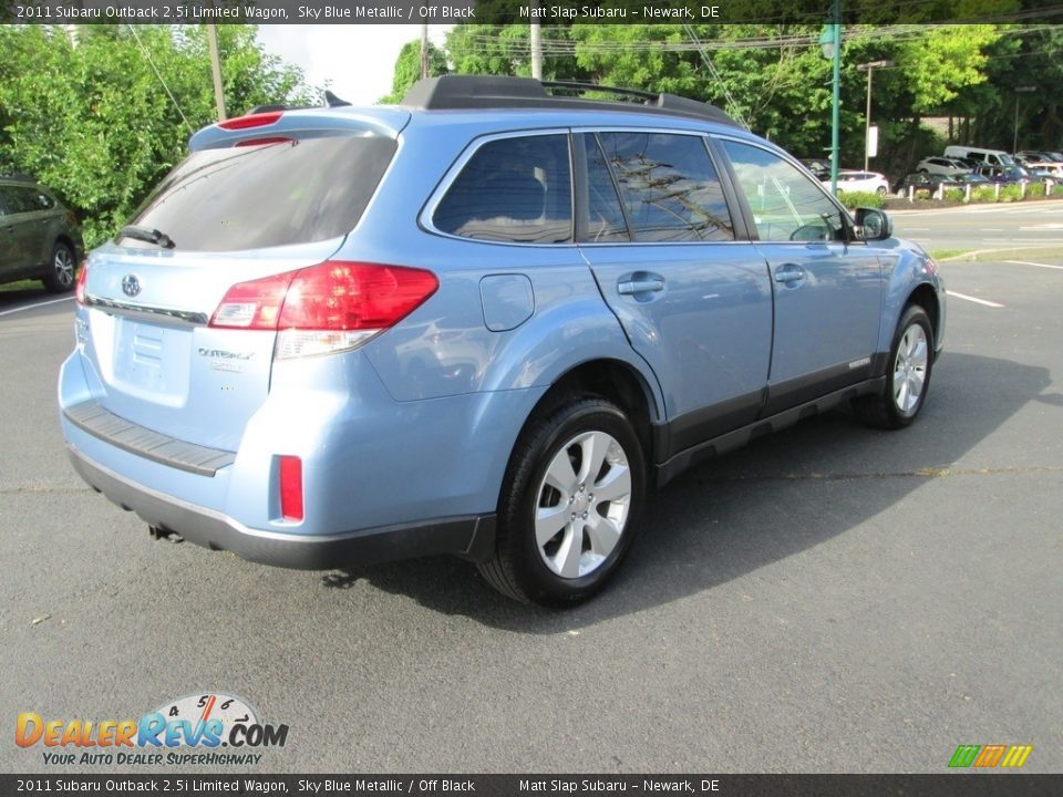 2011 Subaru Outback 2.5i Limited Wagon Sky Blue Metallic / Off Black Photo #6