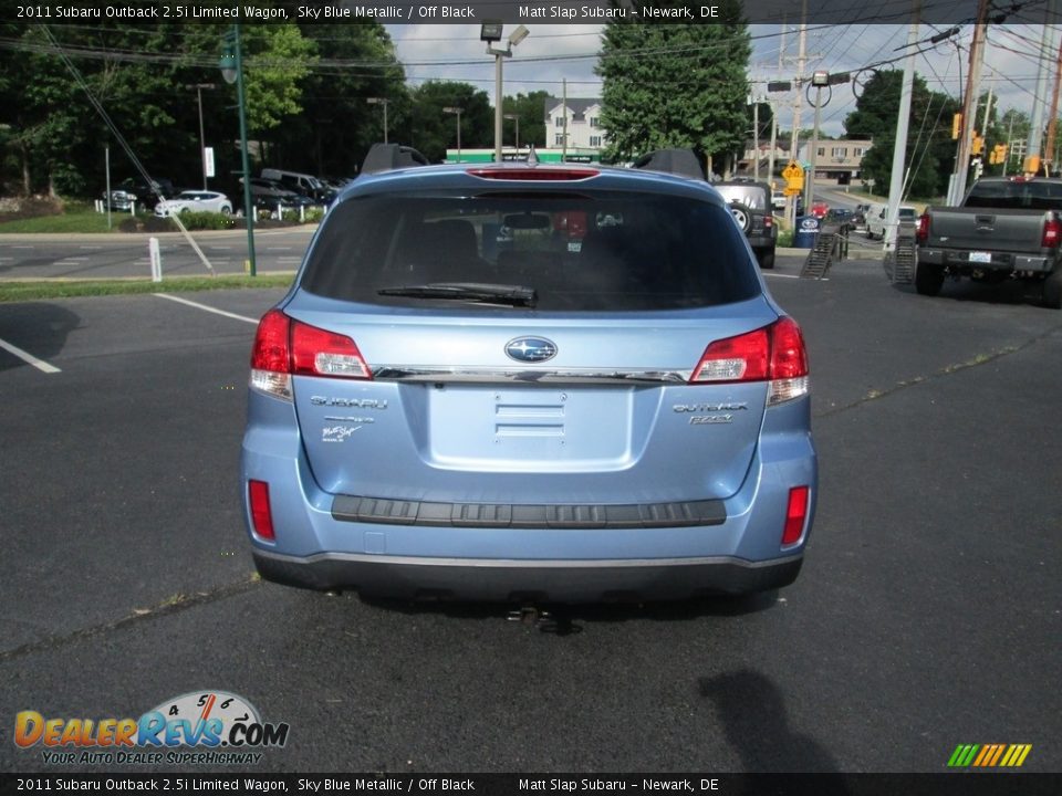 2011 Subaru Outback 2.5i Limited Wagon Sky Blue Metallic / Off Black Photo #7